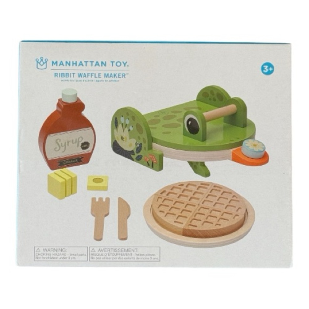 Manhattan Toy Ribbit Waffle Maker Wooden Cooking Set - Picture 5 of 9